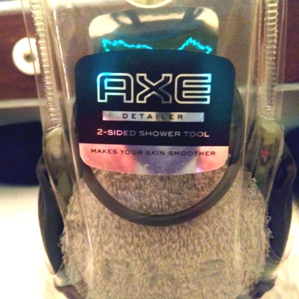 Men's Axe shower scrubber